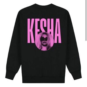 Kesha Black and Pink Graphic Long Sleeve Tee 2025 merch